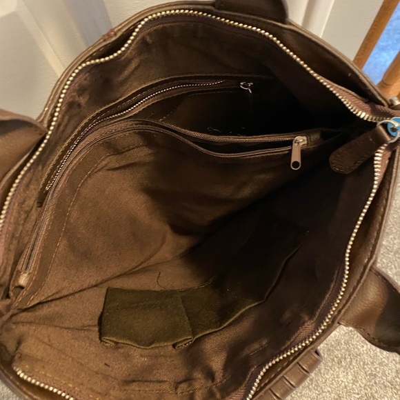 Brown Italian leather purse - Picture 3 of 3